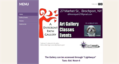 Desktop Screenshot of differentpathgallery.com